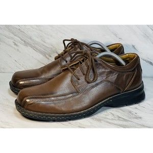 Dockers Trustee Mens Brown Leather Casual Oxfords Shoes Size 10M